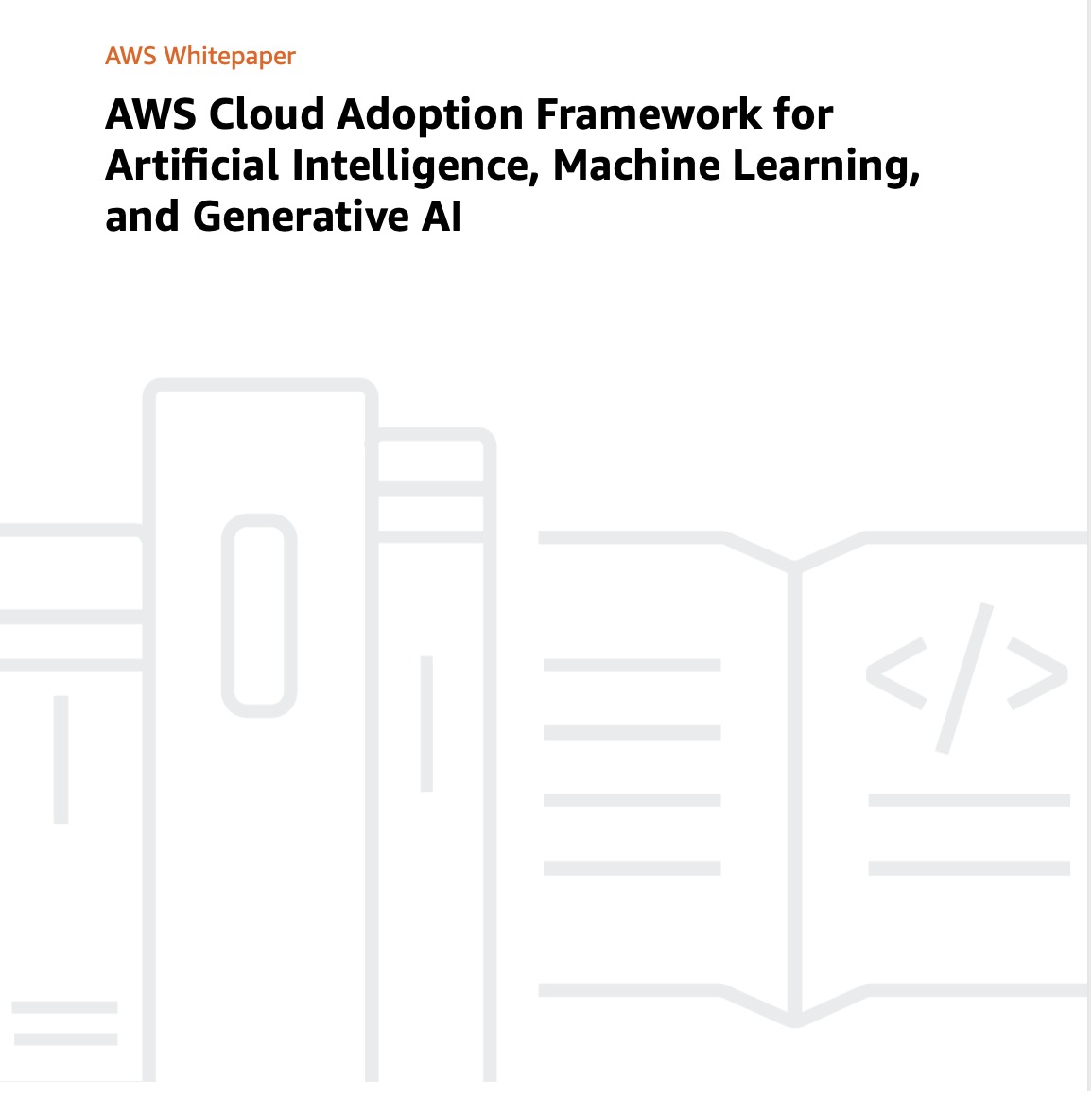 AWS Cloud Adoption Framework for AI